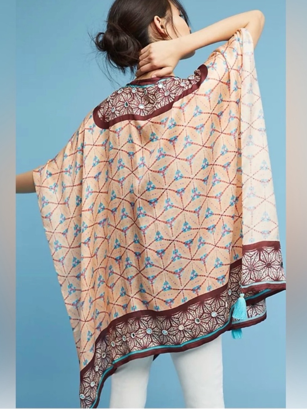 Anthropologie Silk Blend Kimono